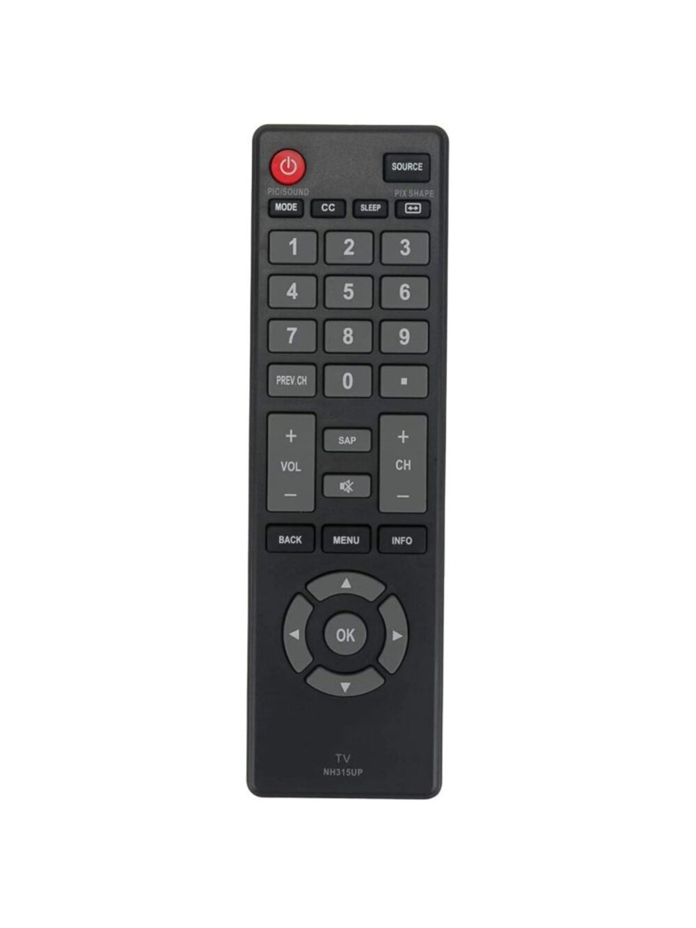 NH315UP Remote Control NH312UP for Sanyo TV FW55D25F FW40D36F FW43D25F FW32D06F